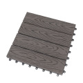 Engineered Wood Grain Flooring Fire-Retardant Waterproof DIY WPC Decking Tiles